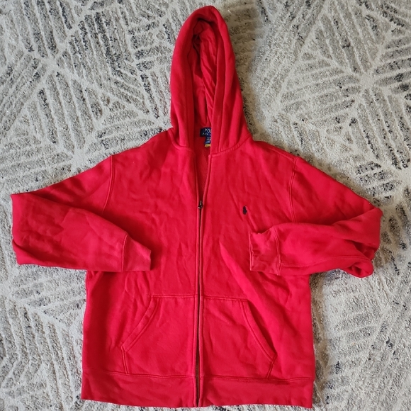 Polo by Ralph Lauren Vibrant Red Hoodie - Picture 2 of 5